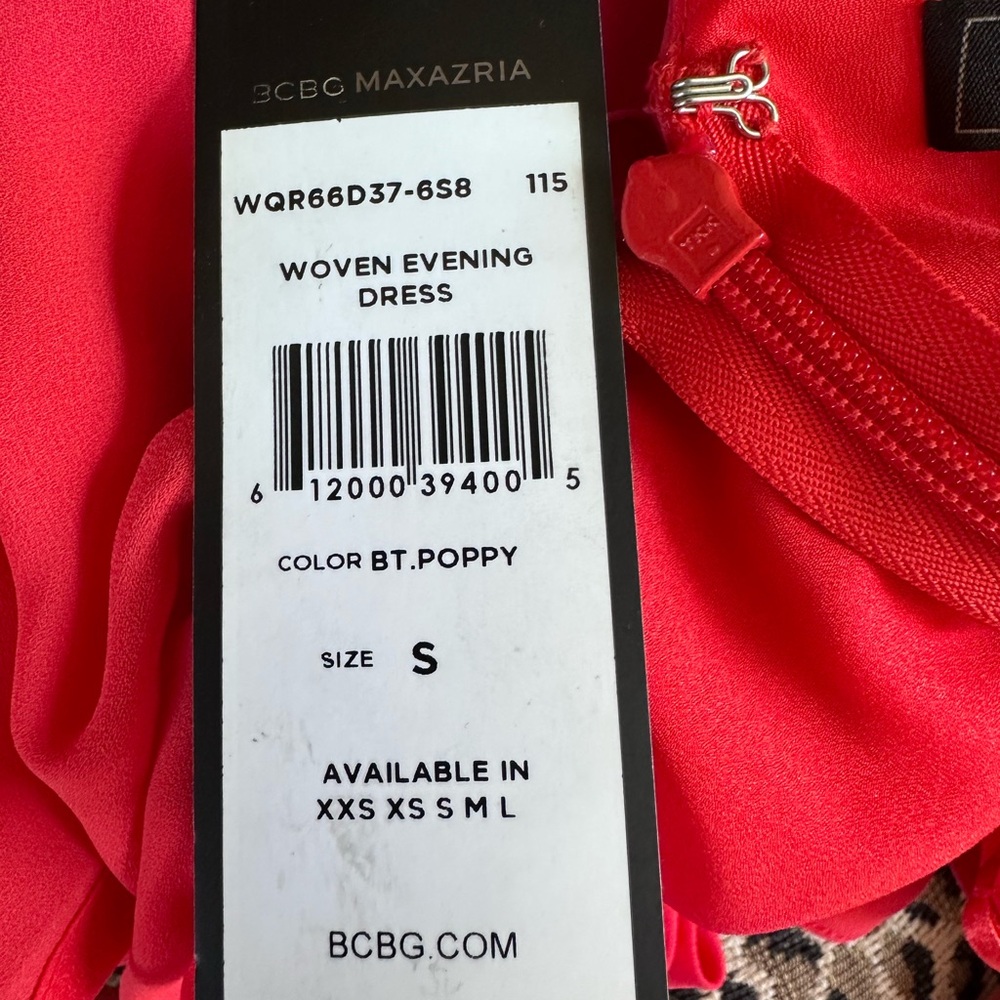 BCBGMaxAzria Red Ruffled Maxi Dress - Picture 7 of 7